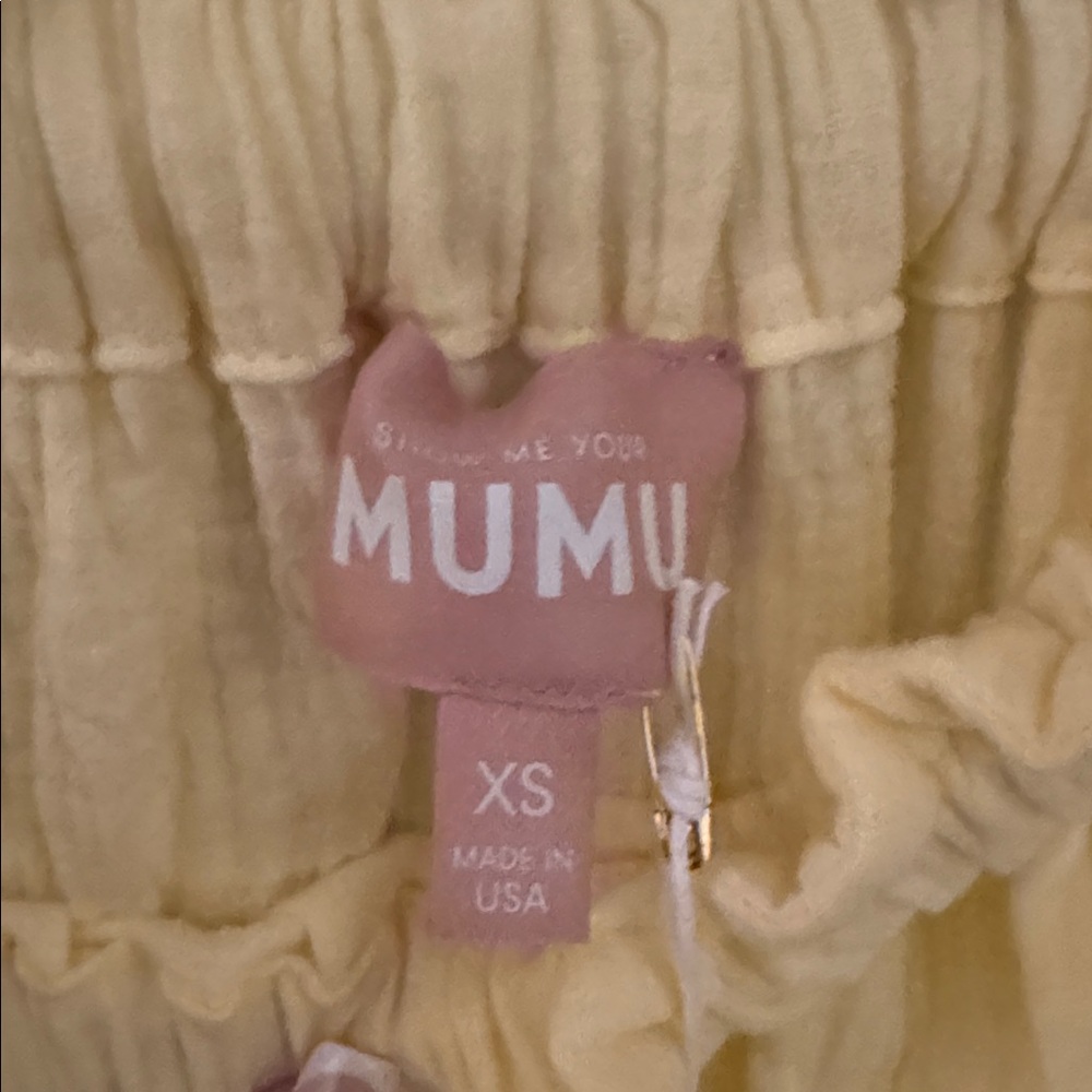 Show Me Your MuMu Strapless Yellow Dress - Picture 4 of 7